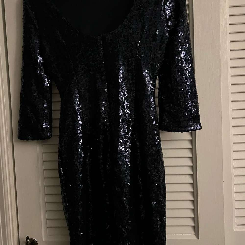 Navy Blue Sequence Dress